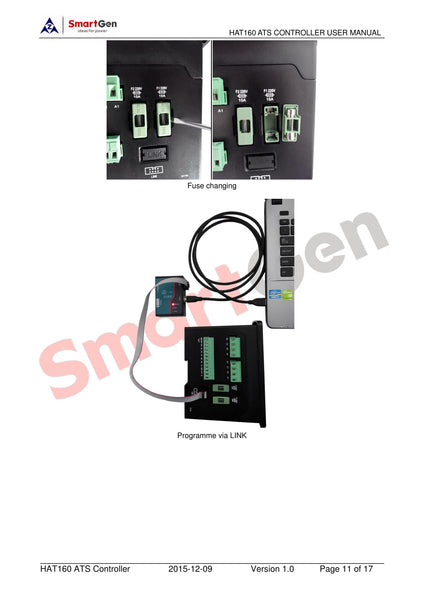 SMARTGEN HAT160 Dual Power ATS Controller