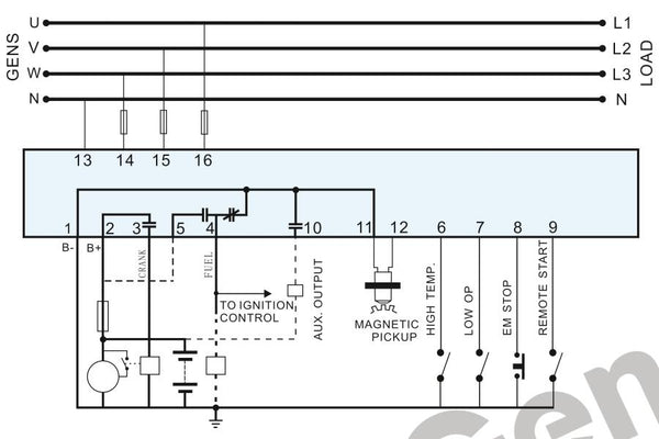 SMARTGEN MGC100 Manual/Remote Start Generator Controller Module
