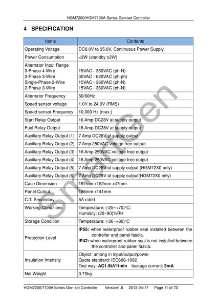 SmartGen HGM7210CAN Single Unit Self-start Genset Controller
