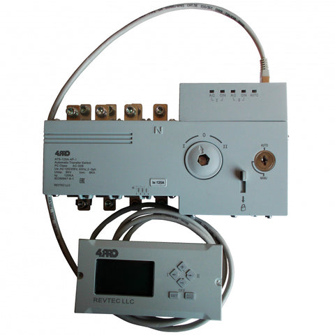 4PRO ATS-125A-4P-iRC Automatic Transfer Changeover Switch, 125A, 120/208V, 50Hz