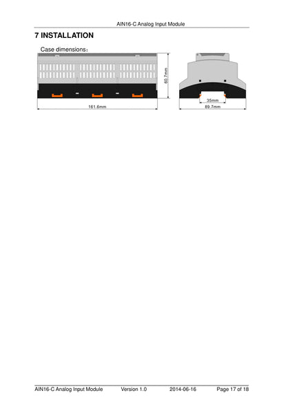 SmartGen AIN16-C Analog Input Module