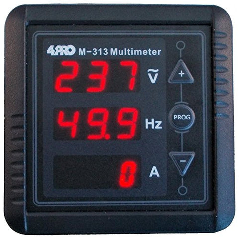 4PRO M-313 Digital Multimeter, 1 Ph, V/A/Hz, (67mm67mm), 85-265VAC 50/60Hz