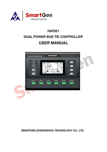 SmartGen HAT821 Dual Power Bus Tie controller