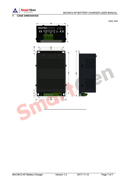 Cargador de batería SmartGen BAC4812-KP